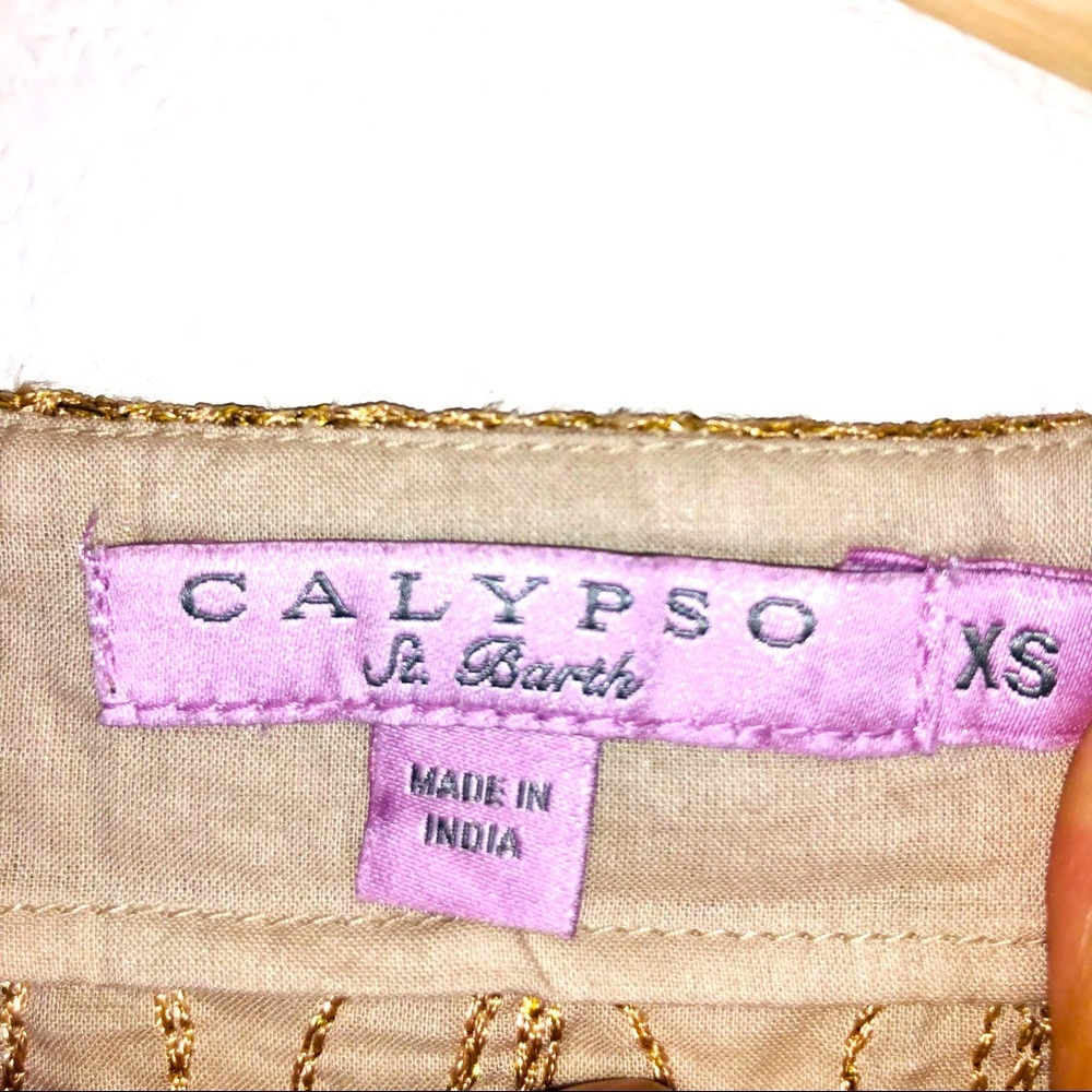 Calypso St. Barth 100% Cotton Rowena Tunic Dress / Swimsuit Cover-Up EUC - Picture 2 of 6